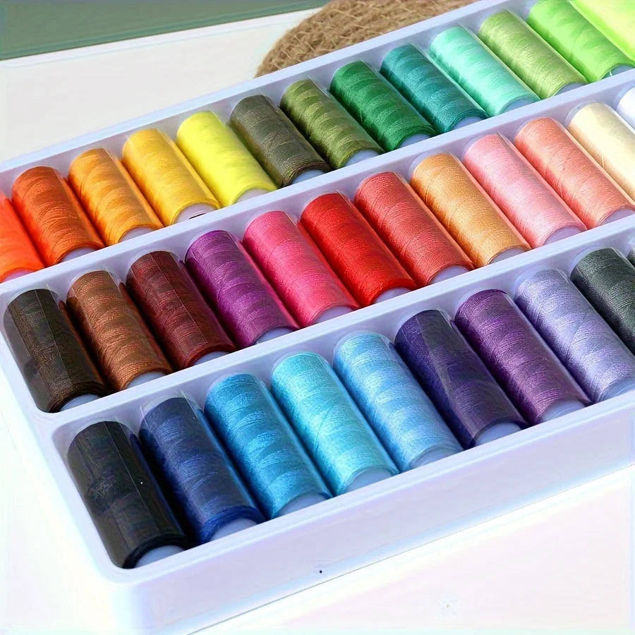 39 color sewing thread, high-strength polyester, color fastness, suitable for DIY sewing and handicrafts, essential hand sewing Qme