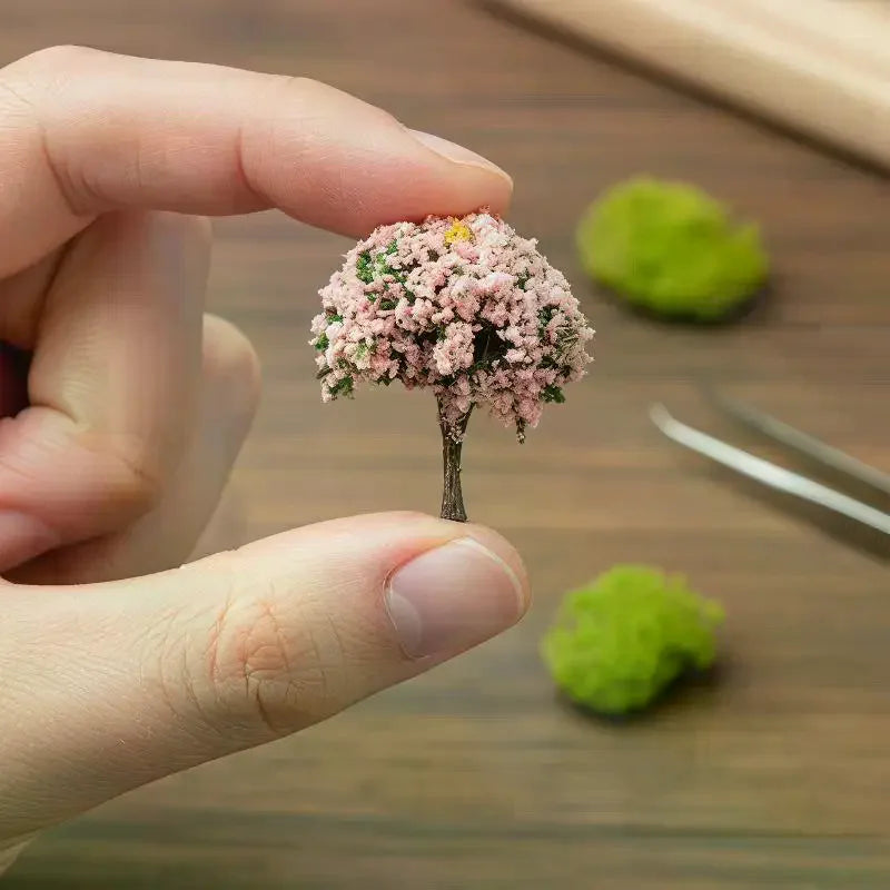 Mini Artificial Flower Trees With Vivid Colors And Realistic Look Perfect For Fairy Garden Micro Landscape DIY Decor Qme