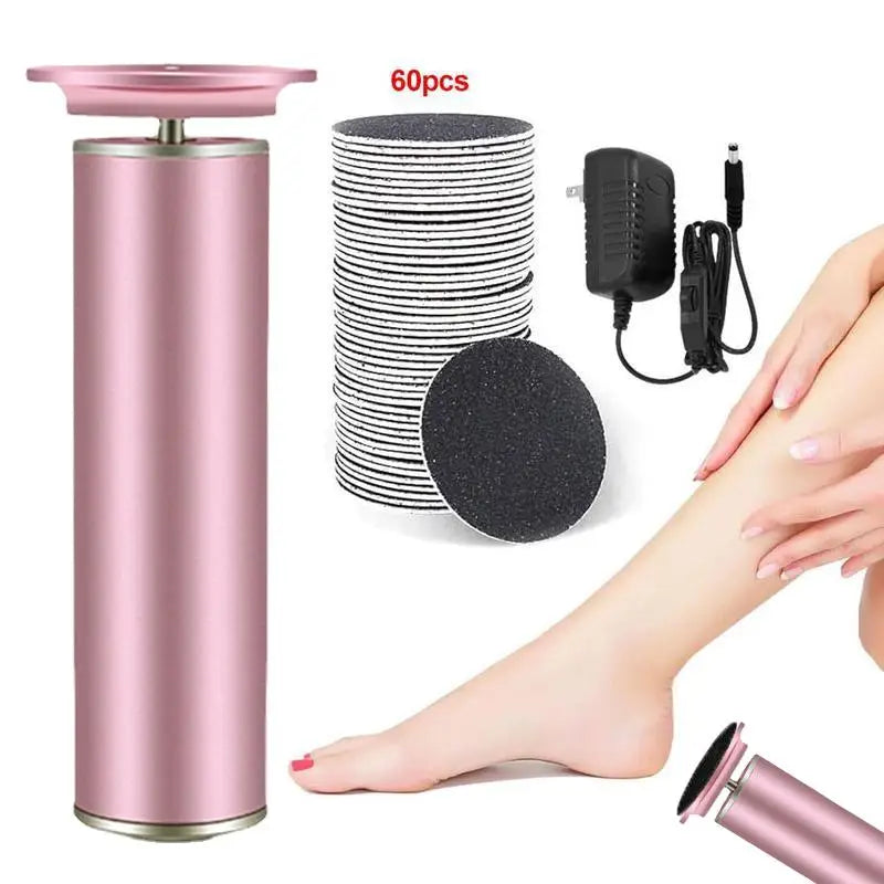 Electric Foot File for Home Use - Removes Dead Skin, Calluses & Hard Skin, Complete Pedicure Set for Smooth Feet" Qme Default Title
