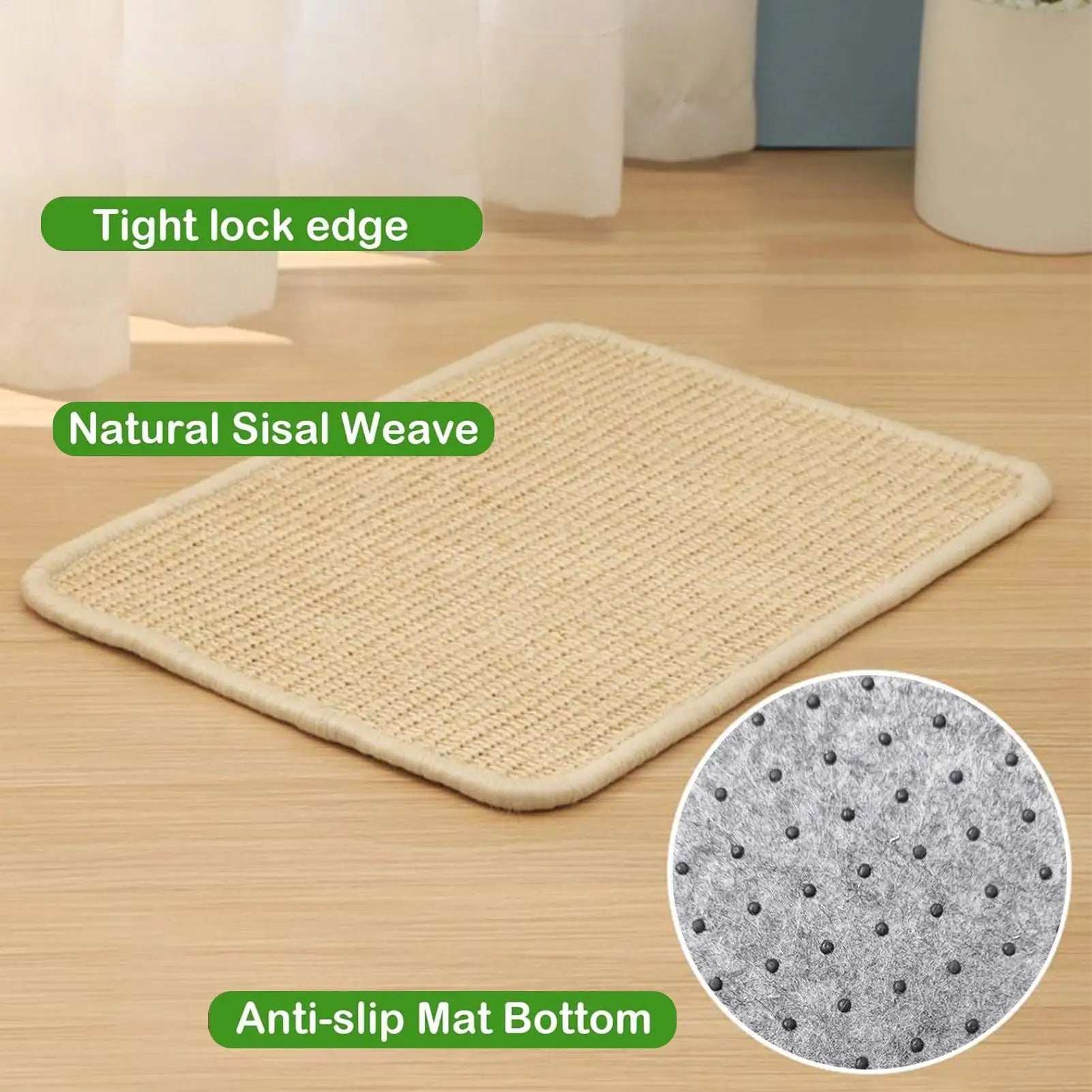 Bunny Scratch Pad Animal Scratch Pad Bunny Scratcher Natural Chew Toys Board Pet Supplies Furniture Protector Bedding Cage Qme