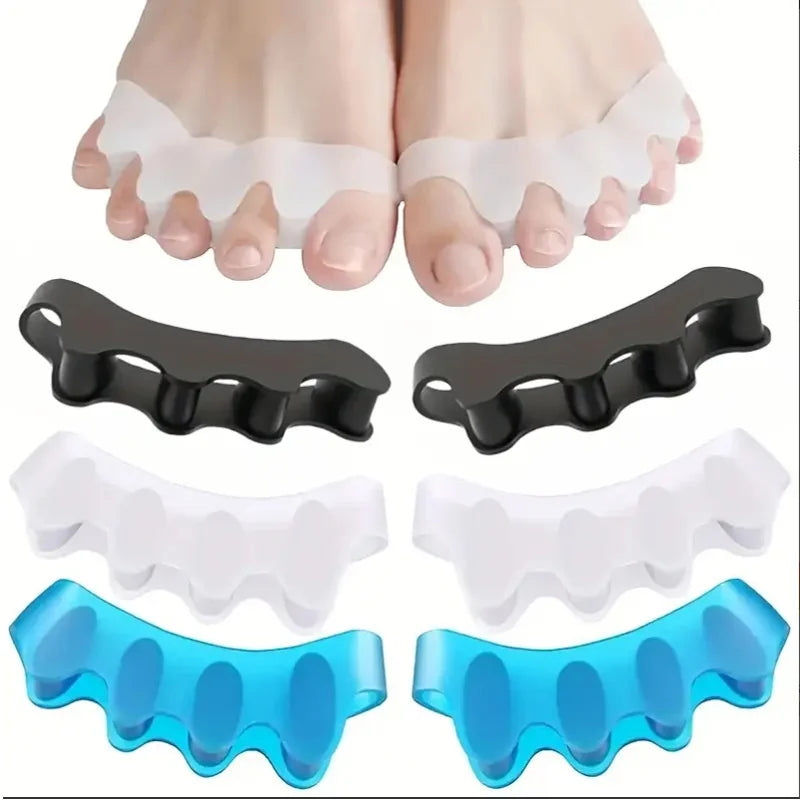 1/3/5pair orthosis protector toe separator suitable bunion corrector material soft gel toe separation foot care tool Qme