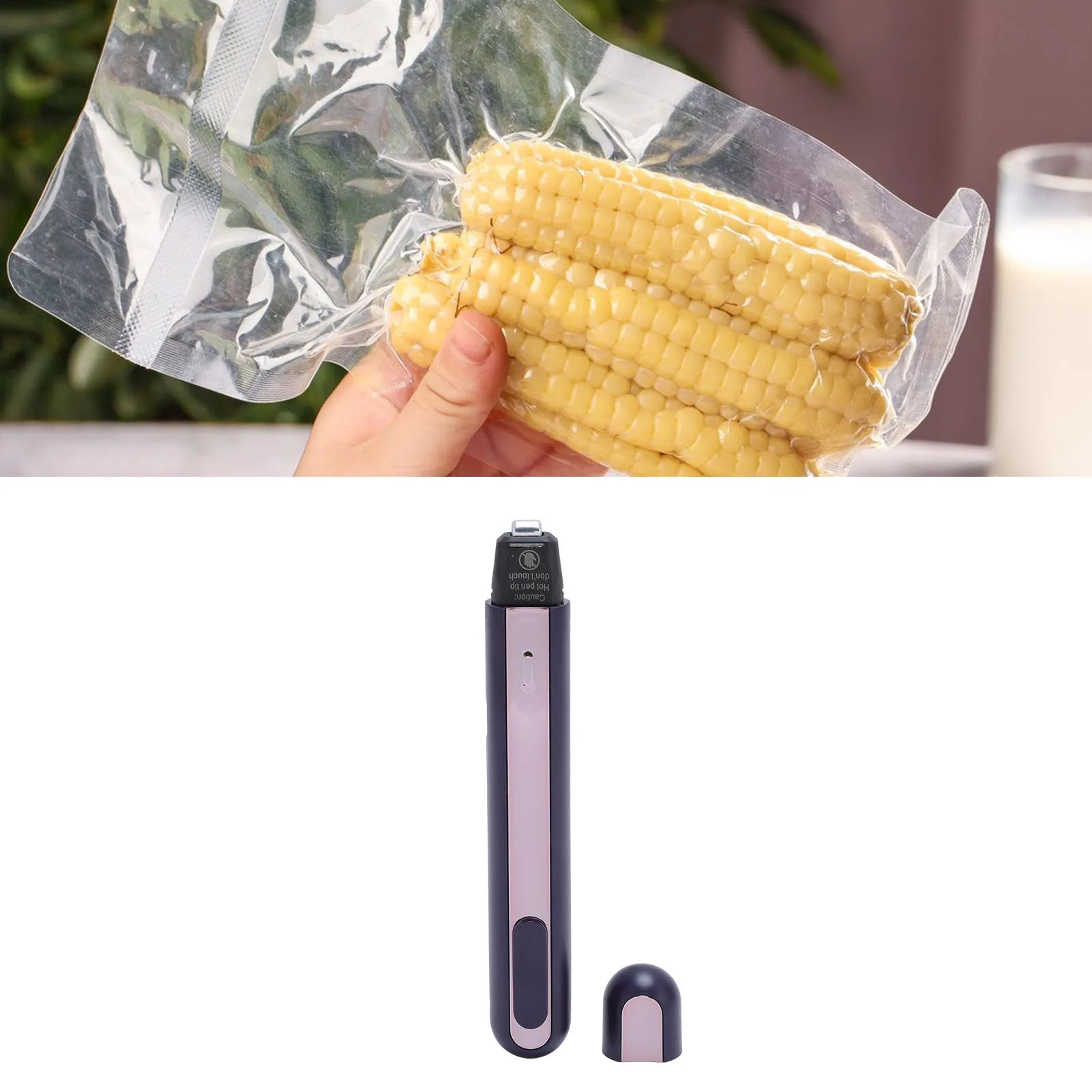 Mini Heat Press Food Bag Heat Sealer Identity Theft Protective Pen Multipurpose for Receipt Shipping Label for T Shirts Hats Qme