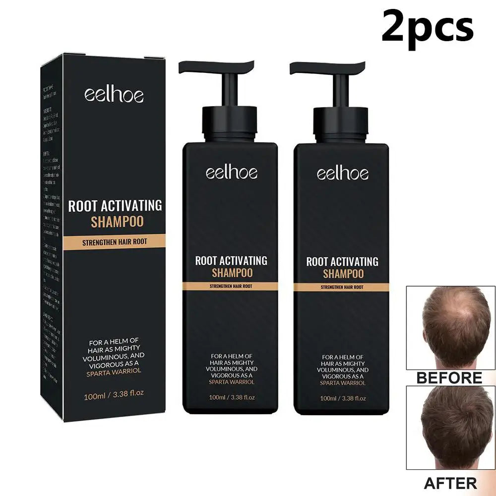 2PCS Anti Baldness Shampoo Thickening Shampoo Root Activator Shampoo Nourish Hair Regrowth Shampoo For Thinning Hair & Hair Loss Qme