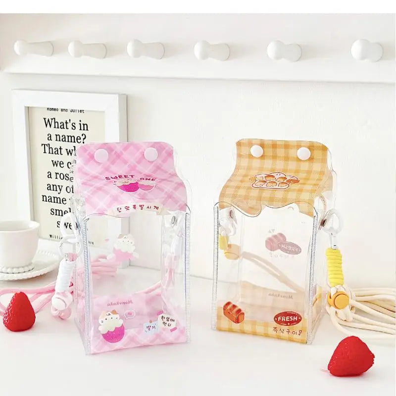 Cute Cartoon Toy Bag PVC Badge Display Portable Decorative Bag Qme