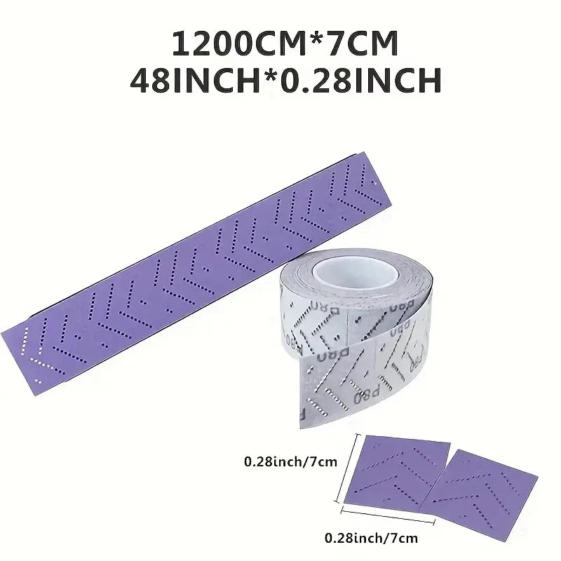 1Roll hand torn sandpaper roll Precision Sandpaper Roll, Aluminum Oxide Sanding Sheet For Rectangular Sanding Machine（60-400） Qme