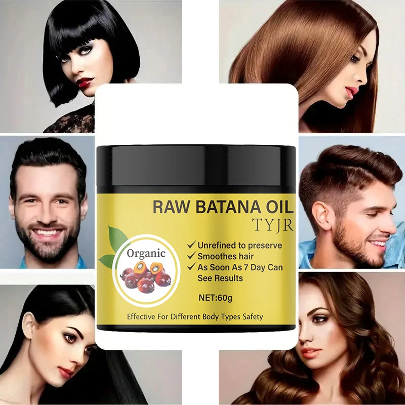 Raw Batana Oil Hair Mask repair dry damage Smooth soften frizziness prevent hair loss Nourishing scalp care Qme