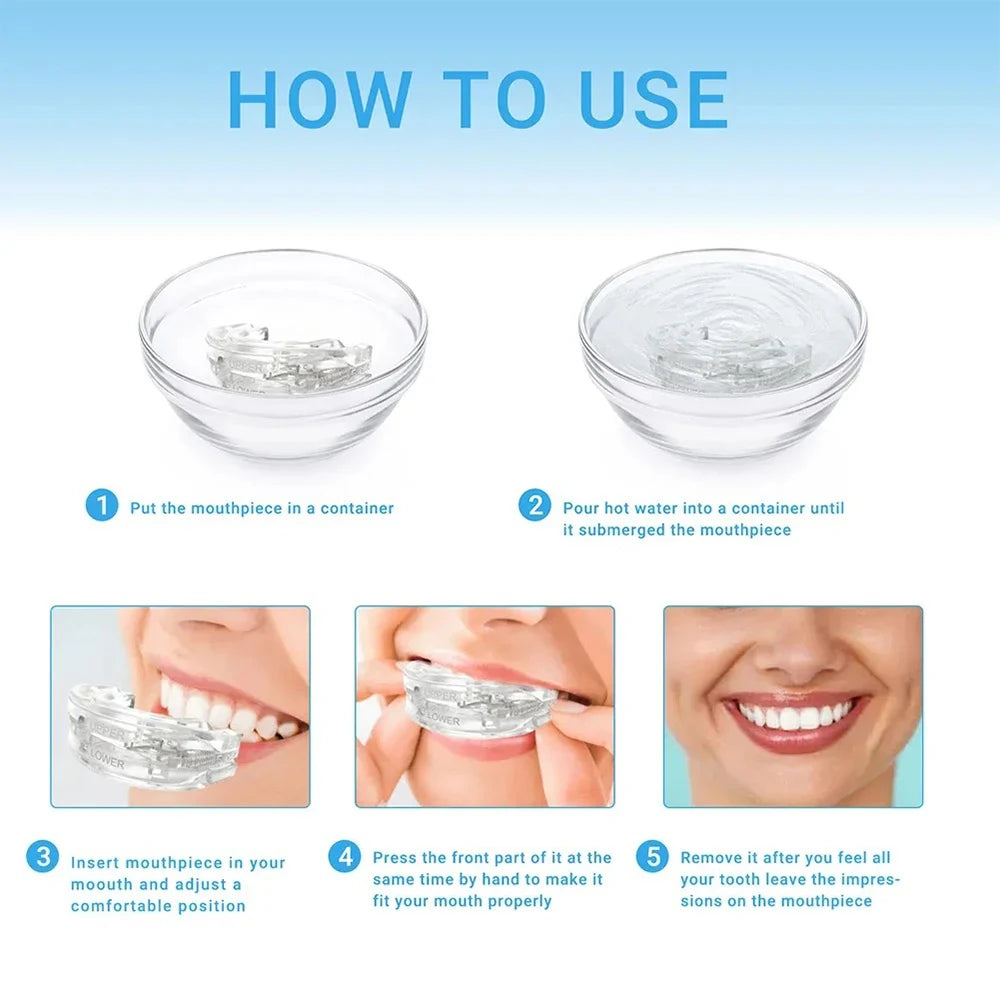 Mouth Guard Anti-snoring Teeth Bruxism Mouthguard Improves Sleep Qme