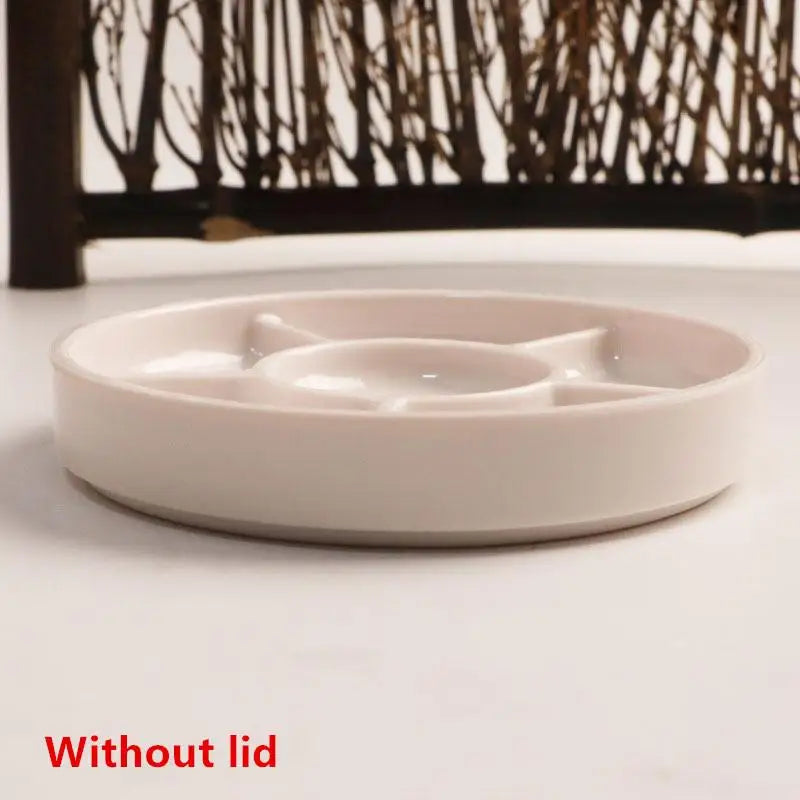 Paint Tray Imitation Porcelain Round Palette Lid Acrylic Watercolor Qme B