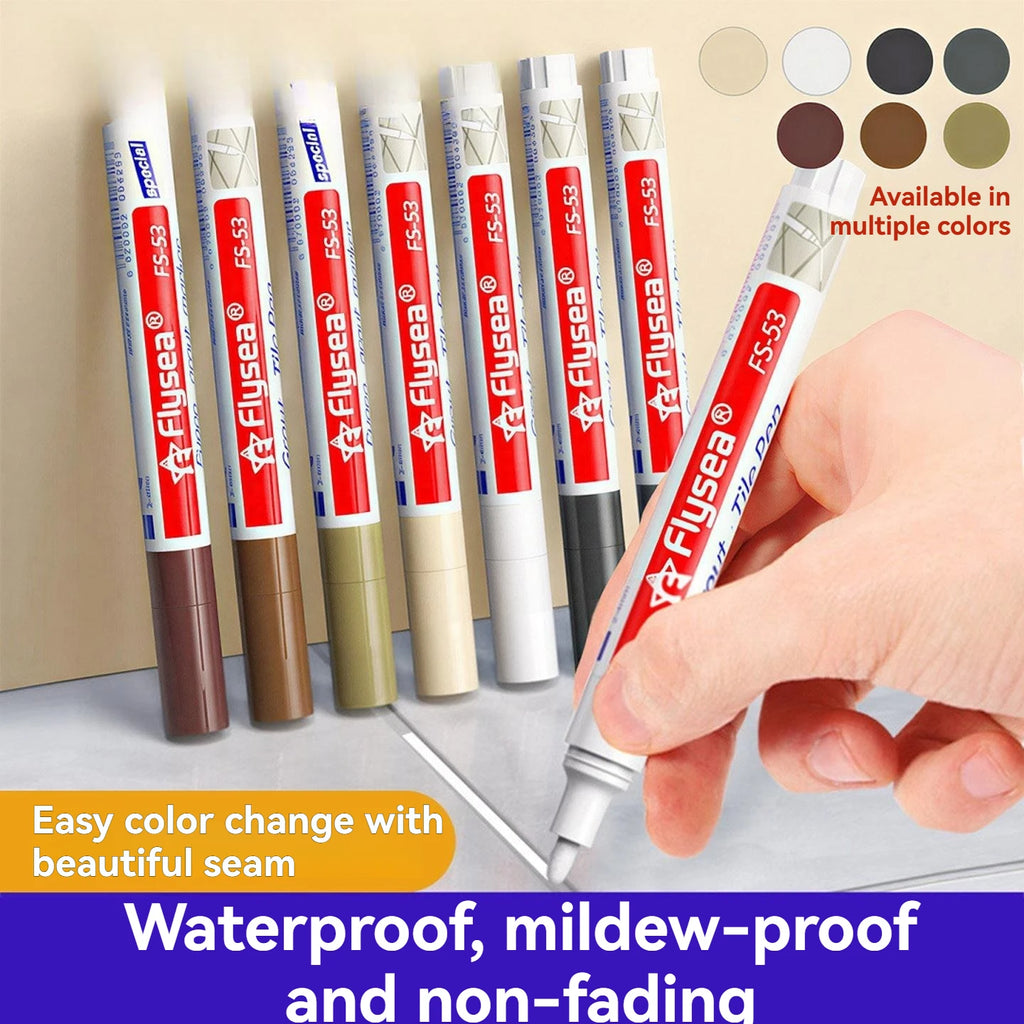 10/20Pcs Waterproof Grout Pen Tile Marker Wall Seam Pen for Tile Floor Bathroom Kitchen Decontamination Seam Repair Tools Qme