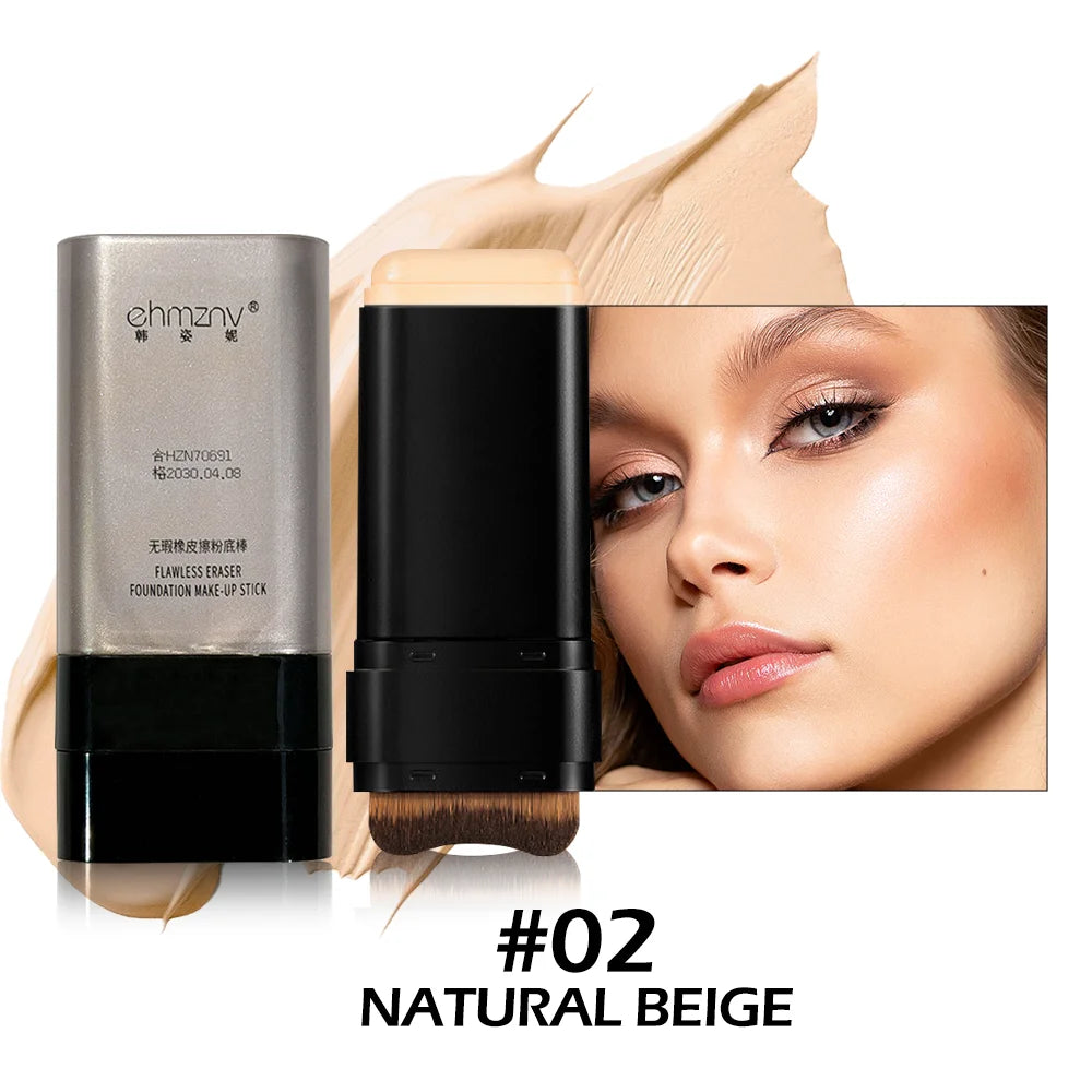 Dual-head Foundation Stick Built-in Brush One-step Application Qme YELLOW