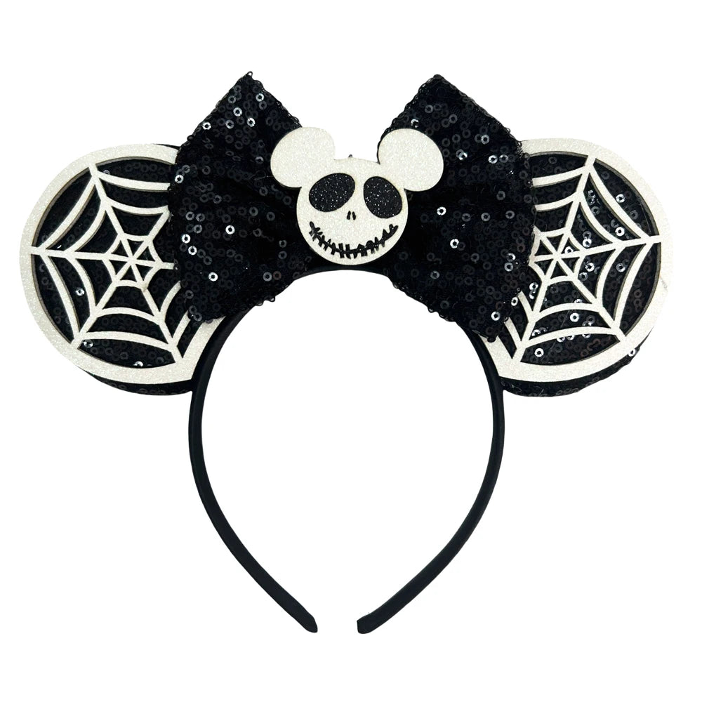 New skull Mickey Halloween Ghost Bat Skeleton Headband for Girls Women Cosplay Hairbands Mouse Ears Headbands Hair Accessorie Qme Headband 9
