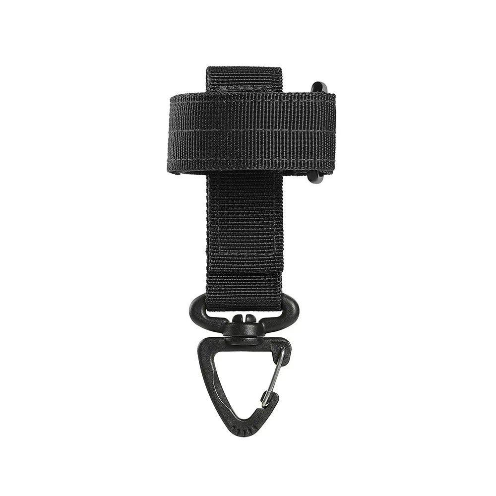 Outdoor Camping Tactical Climbing Rope Hanging Buck Safety Clip Multi - purpose Nylon Work Gloves Qme black