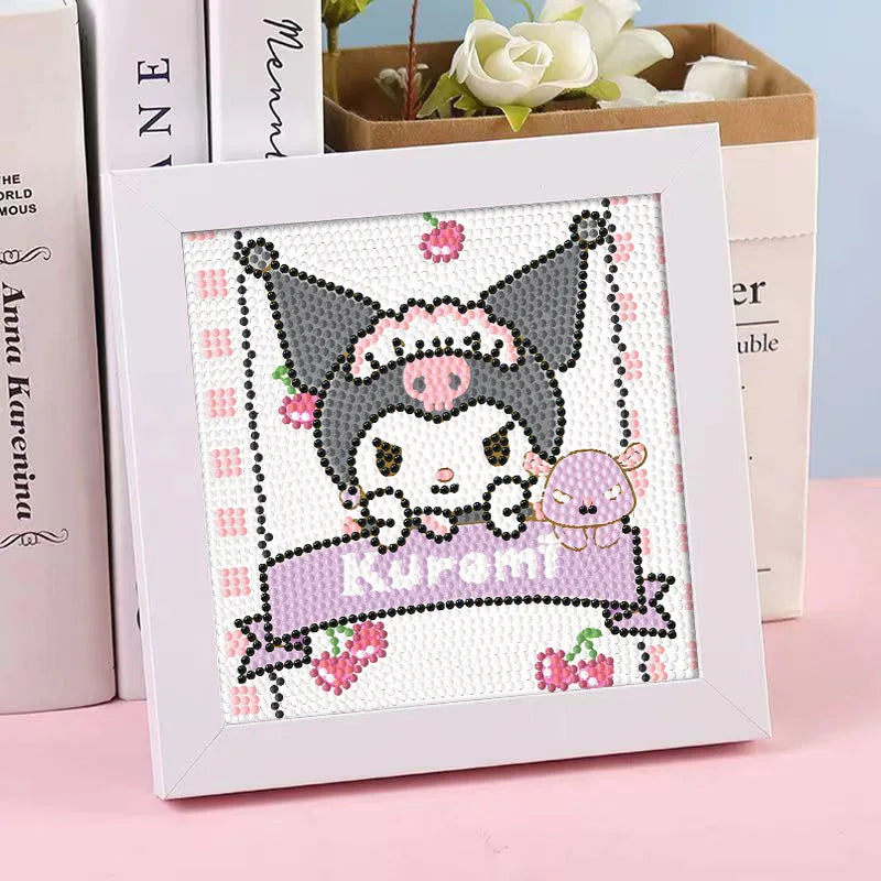 Hello Kitty Kuromi Diamond Painting DIY Craft Frame Cartoon Students Qme 36