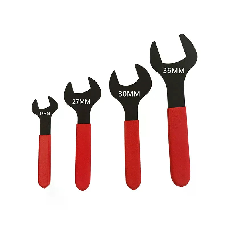 7mm-31mm Metric Single Open End Wrench Offset Angle U-Shaped Spanner Flat Head Blackening For Auto Repair Qme
