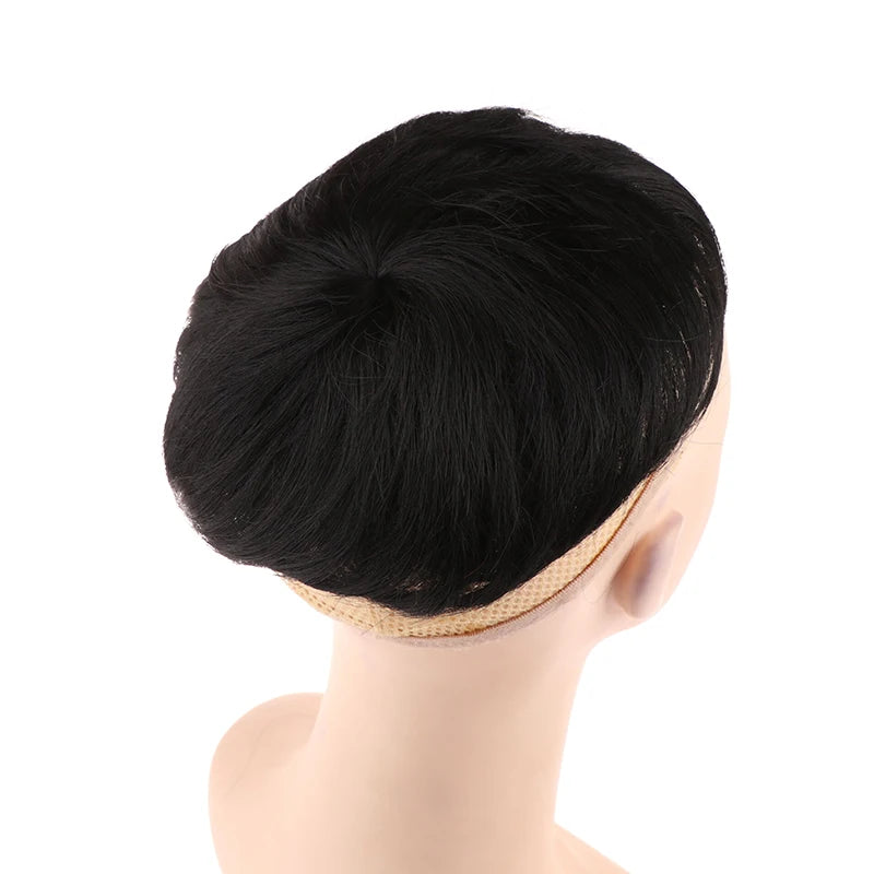 Men's Fashion Synthetic Fiber Wig Short Hair Sales Block Cover White Qme