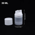 30- Frosted Travel Pump Bottle Dispenser Empty Lotion Qme 30ml