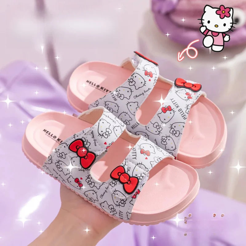 Hello Kitty Cartoon Flip-Flops Cute, Non-Slip Flip-Flops for Students Melody Lightweight Home and Bathroom Flip-Flops Qme