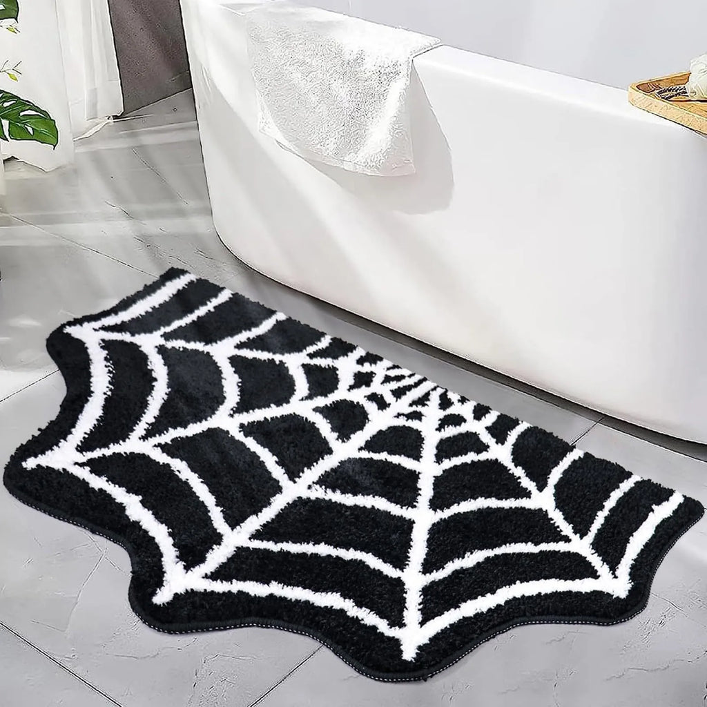 Halloween Carpet Floor Mat Doormat Halloween Creative Cute Cartoon Devil Pumpkin Bat Decoration Non-Slip Floor Door Mat Qme