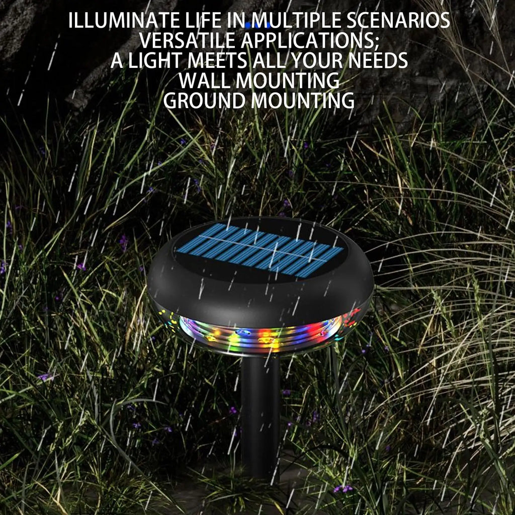 Solar Lights Outdoor Rechargeable 3 Modes Detachable Stake Changing Qme