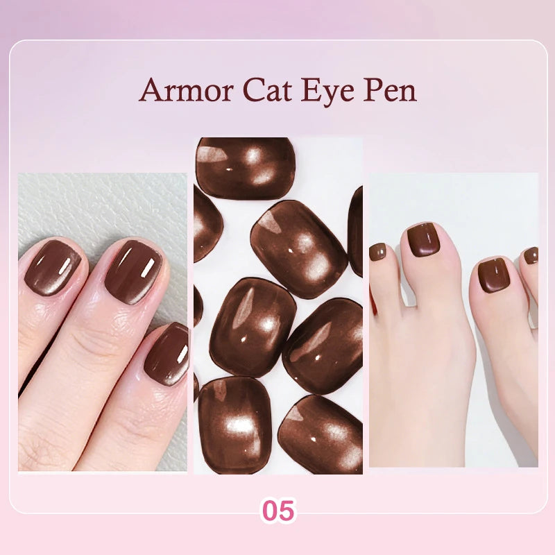 1 Cat Eye Magnetic Pen Nails All-in-one Nail Polish Gel Lazy Manicure Qme 5