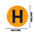 Magnetic Driver Sign Sticker Spanish Magnet Bumper Decals with H Sign Automotive Decor for Window Windscreen Door Rear Fridge Qme as shown