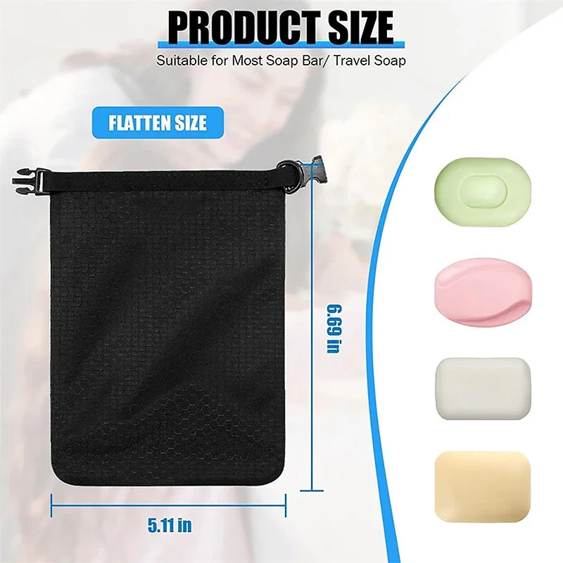 Waterproof Soap Bar Case Dish Bathroom Sealed Tableware Soap Holder Multi-functional Travel Storage Bag For Outdoor Travel Qme