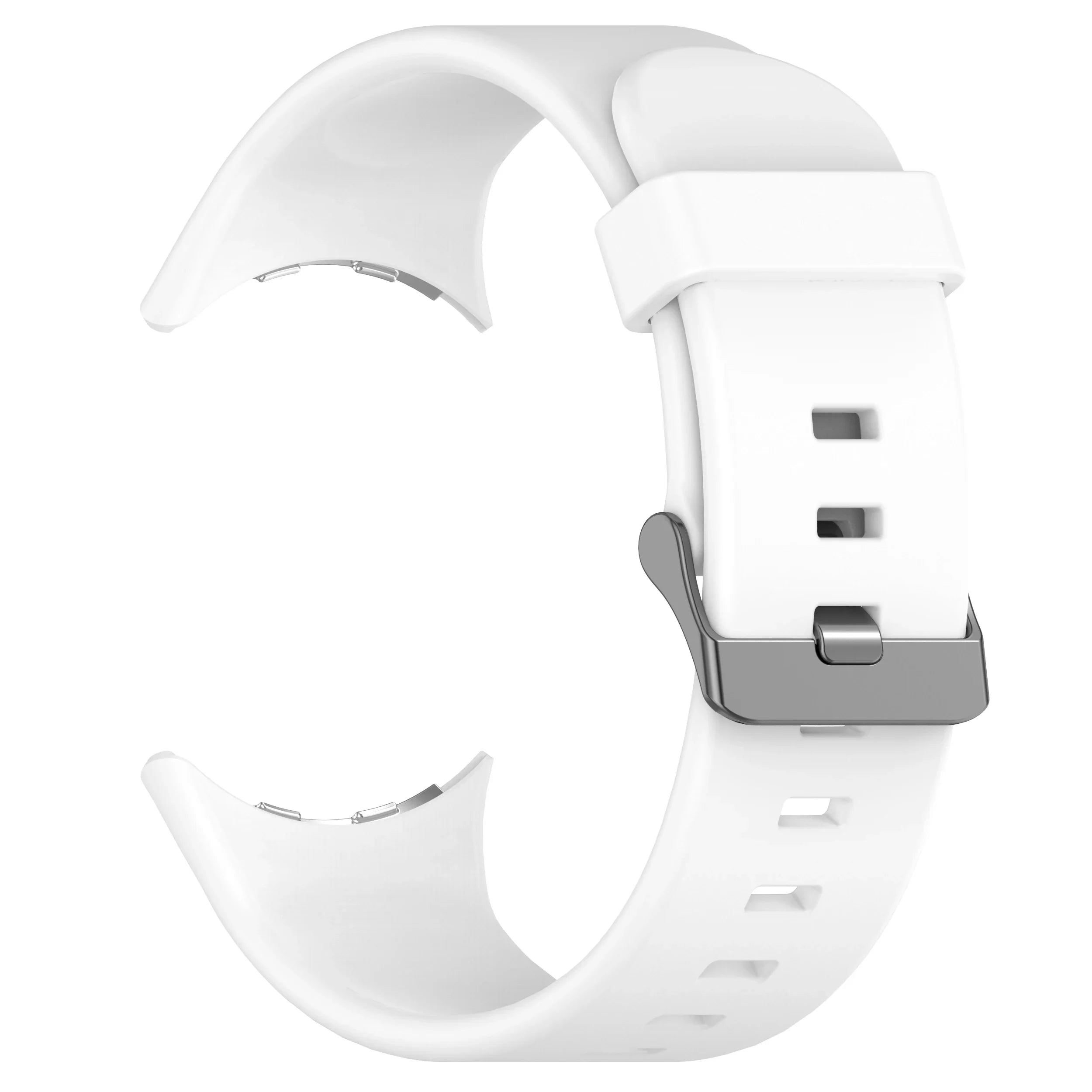 Silicone Strap for Google Pixel Watch 3 45mm Replacement Sport Bracelet Correa for Pixel Watch 3 Band Accessories Qme White Pixel Watch 3 45mm