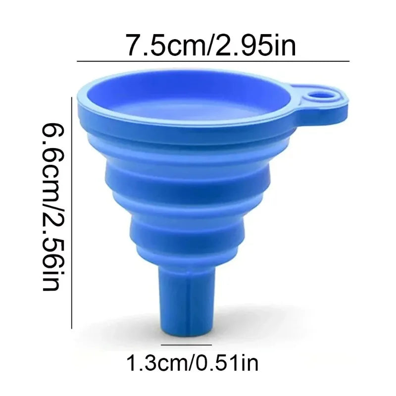 Washer Fluid Change Foldable Portable Auto Engine Oil Petrol Funnel Qme