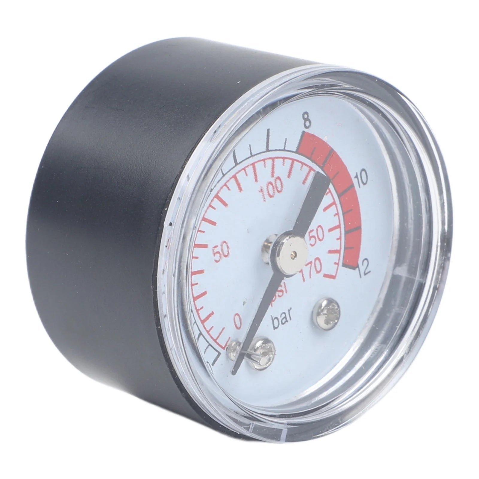 1 Pc Air Compressor Pneumatic Hydraulic Fluid Measure Air Pressure 0-170 PSI(0- 12 Bar) For Dial Measuring Instrument Qme