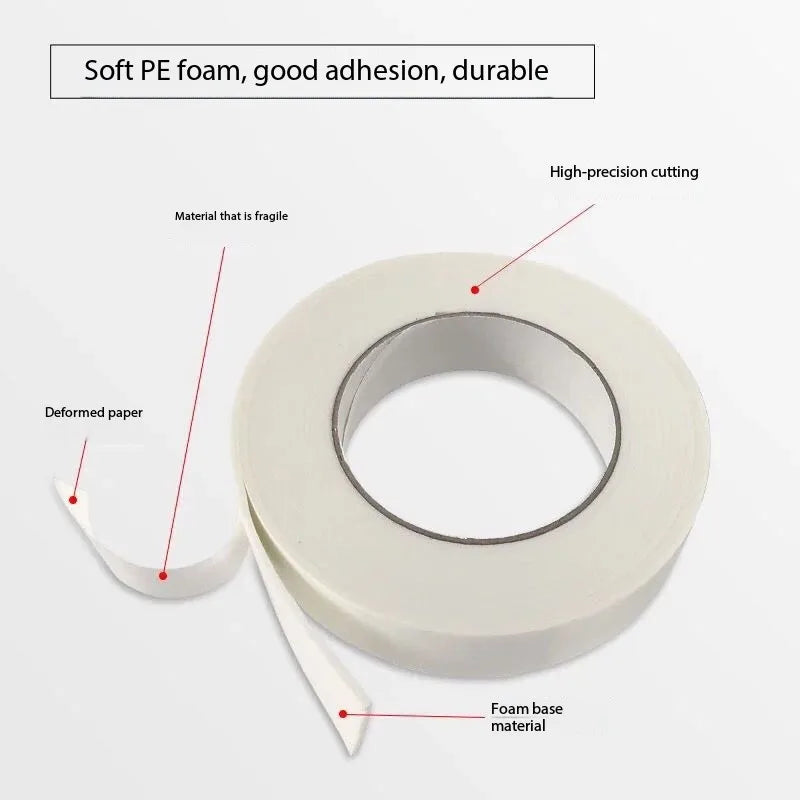 Strong Sponge Double-Sided Tape High Adhesion Foam Tape for Securing Wall Posters, Frames, and Thick Foam Adhesive Tape Qme
