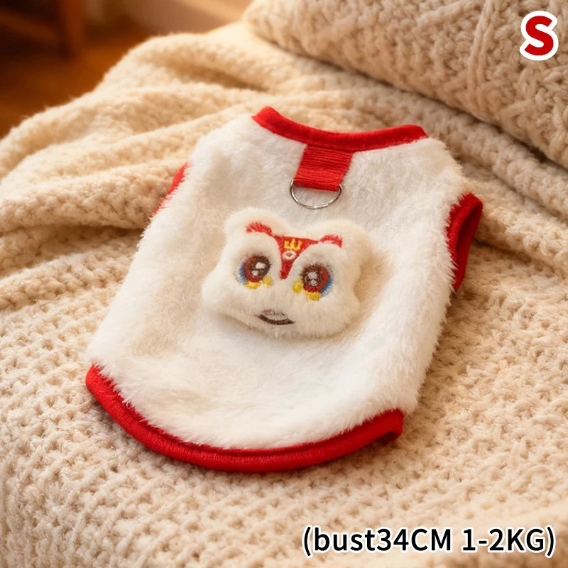 Anti-shedding Pet Sweater Coat Cats Dogs Comfortable Vests Small Qme A S