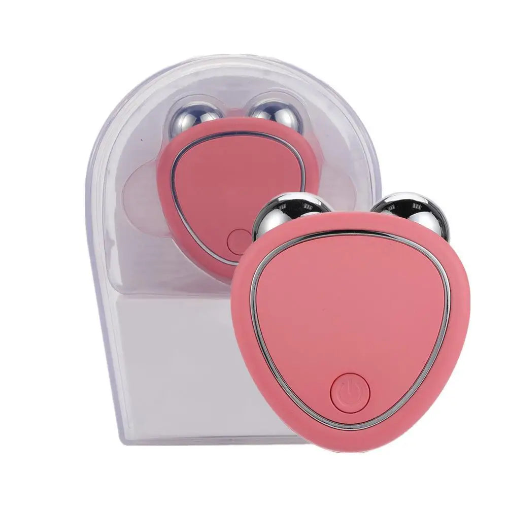 Mini Microcurrent Facial Device+facial Serum EMS Face Lift Massager Qme Facial Device