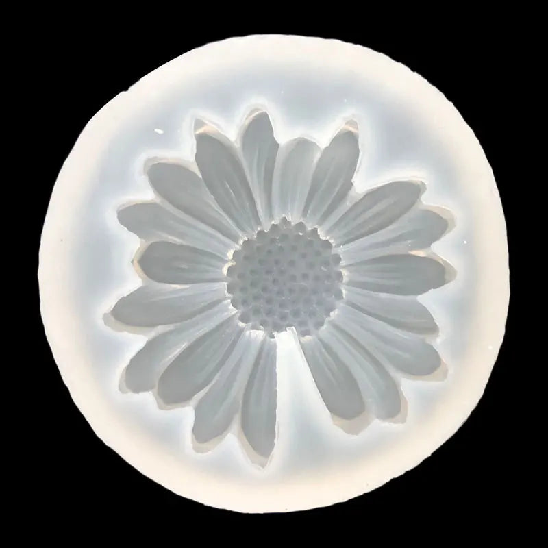 3D Daisy Flower Mold Sun Silicone Aromatherapy Epoxy Soap Candle DIY Qme