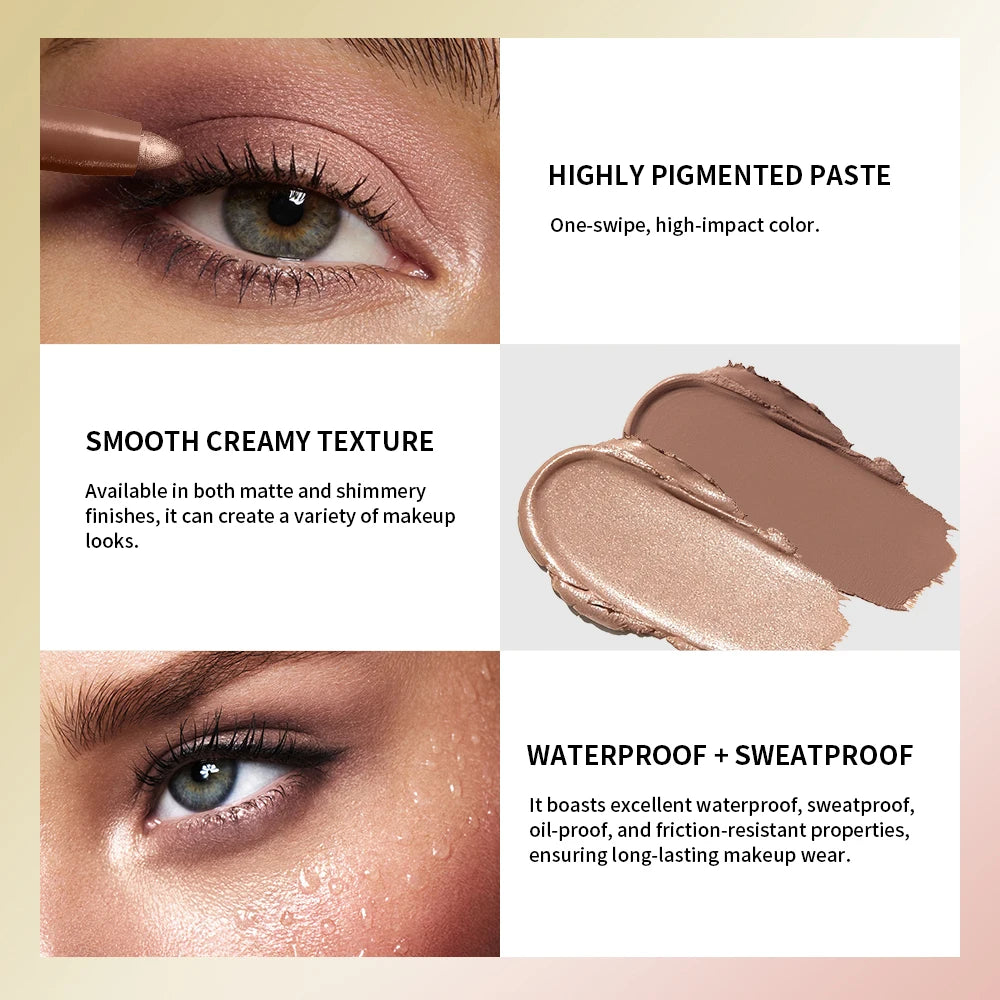 Eyeshadow Pencil Smooth Waterproof Sweat-proof Does Not Smudge Stick Qme