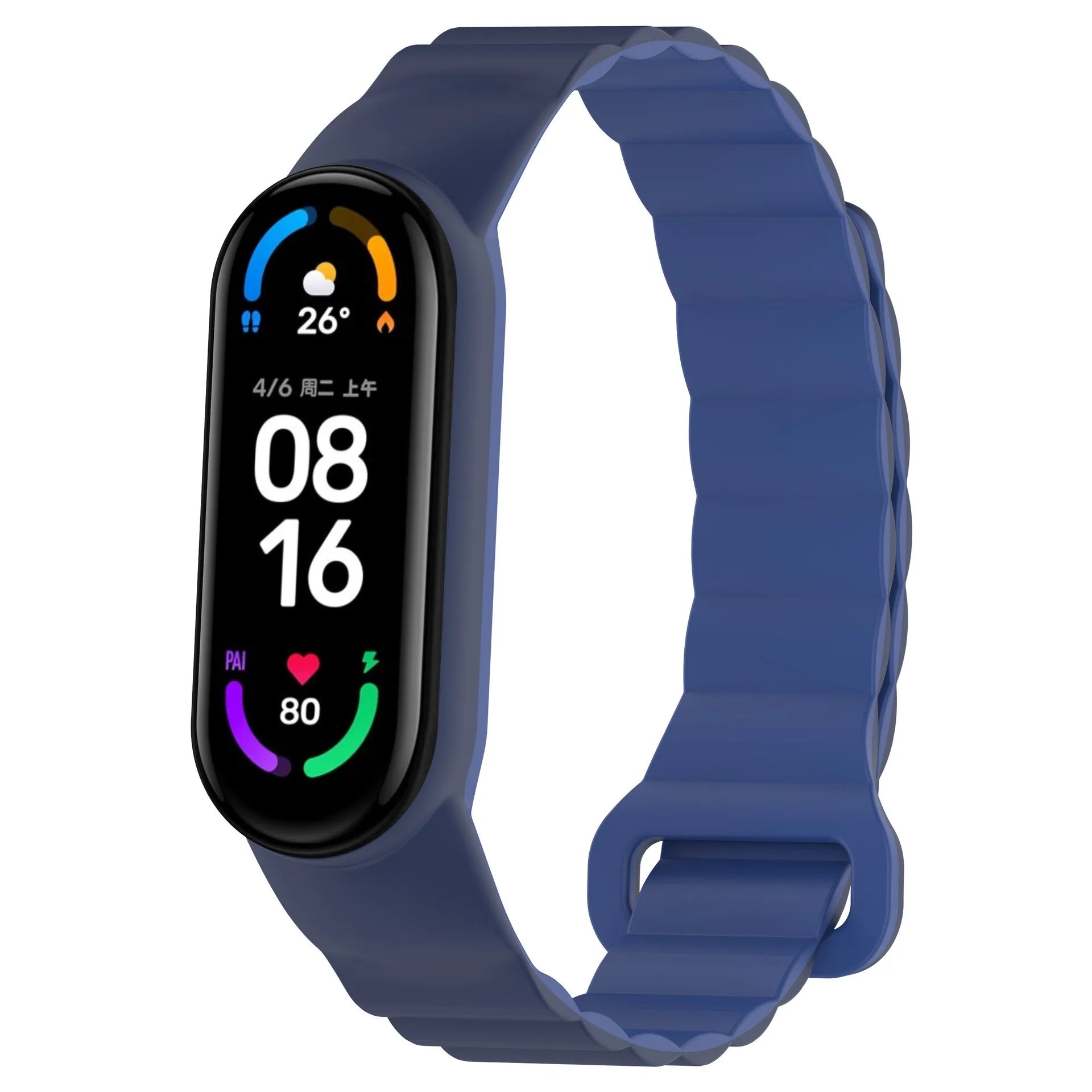 A Soft Breathable Double Section Gradient Nylon Loop Watchband for Redmi Watch 5/6 Xiaomi Watch 9/10 pro Daily Sport Accessory Qme DarkBlue Rice 345657 frame