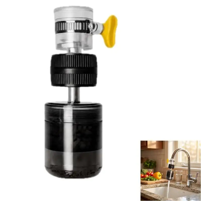 Titanium Faucet Water Filter Efficient Impurity Removal Quick Qme