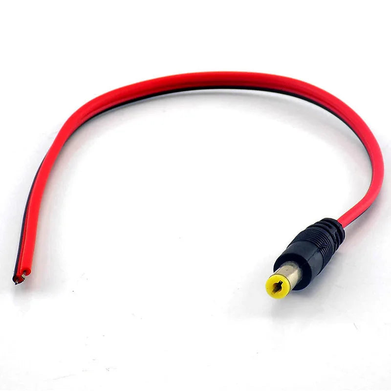 Connectors DC Male Female Plug Cable for CCTV Camera Security System DC Power Extension Cable Plug Adaptor 2.1*5.5mm Qme