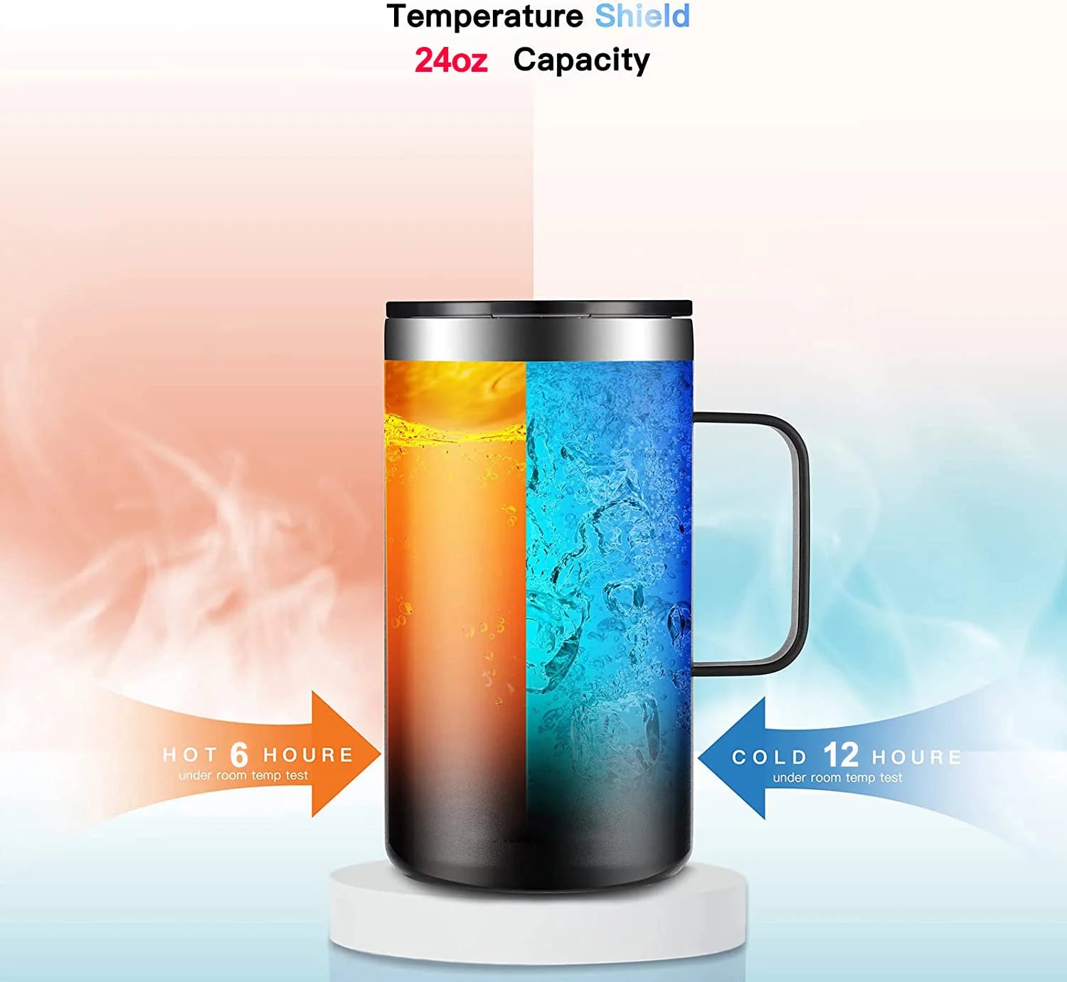 680ml Stainless Steel Coffee Cup Thermos Mug Leak-Proof Thermos Travel Thermal Vacuum Flask Insulated Cup Water Bottle Qme