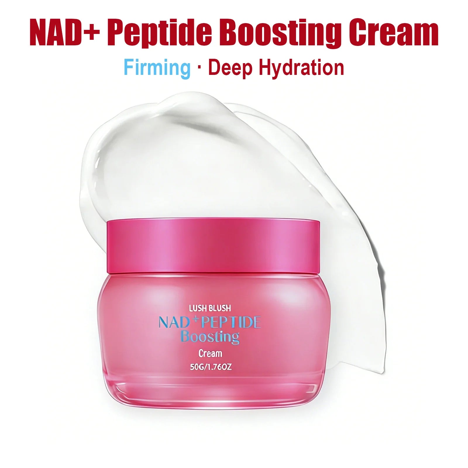 NAD+ Peptide Boosting Cream Anti-Wrinkle Firming Lifting Hydrating & Repairing Face Cream for Sagging Skin Daily Skincare Qme