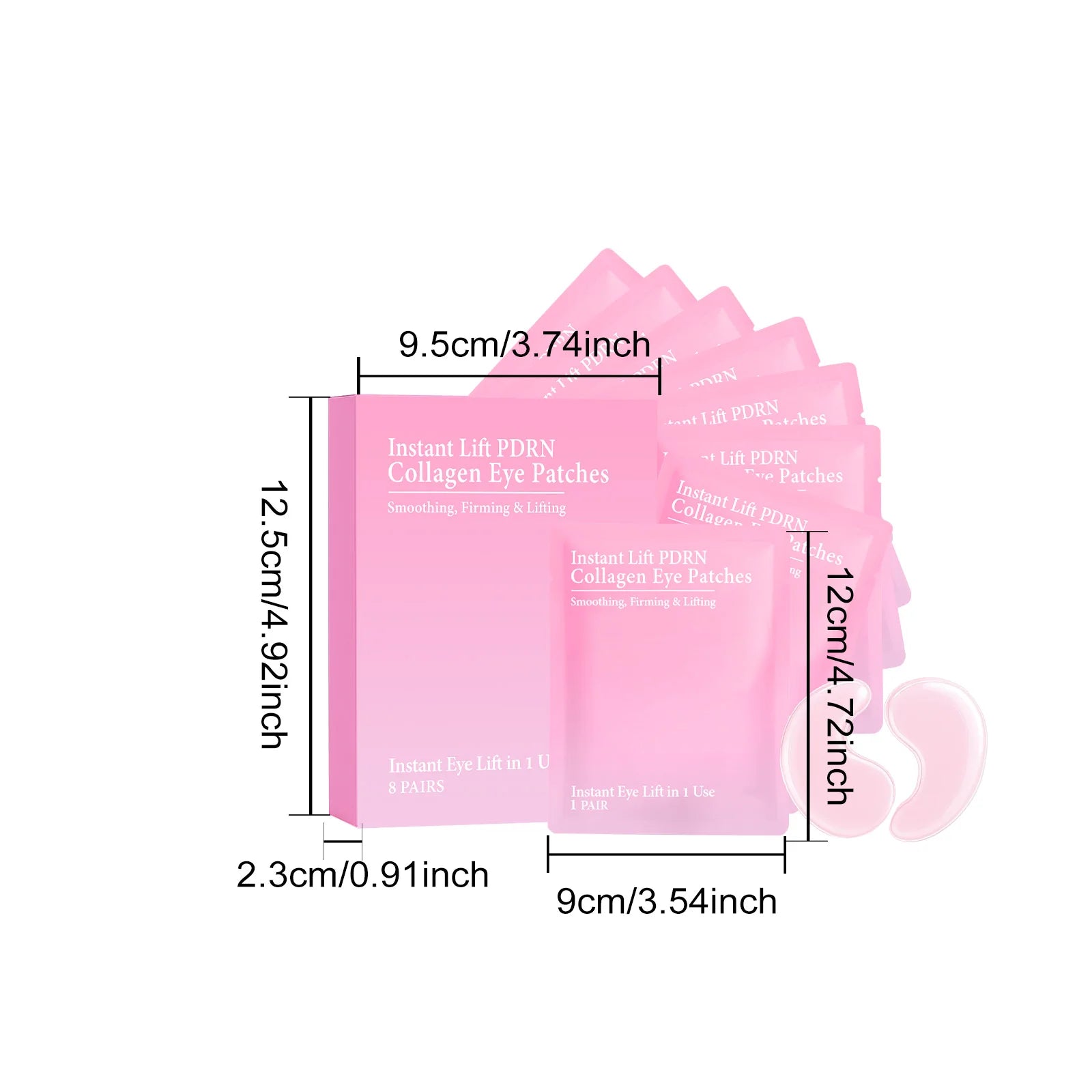 Collagen Eye Patches Hydrogel Anti Dark Circles Reduces Puffiness Instant Lifting Nourishing Anti-Wrinkle Under Eye Mask Qme