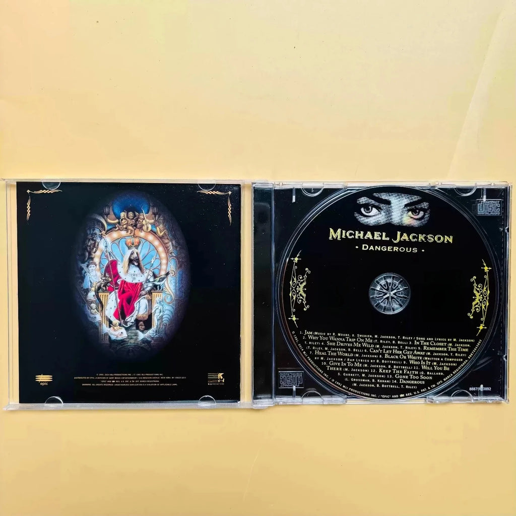 Classic Pop Dance CD, Featuring Tracks Including Black or White , Conveying Stage-Level Music Tension and Humanistic Care Qme