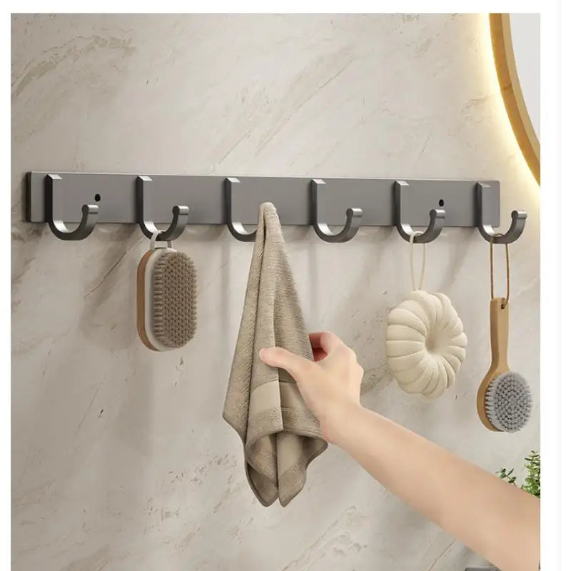 Metal Hook Strong Adhesive Wall Mounted Bathroom Without Punchkitchen Qme