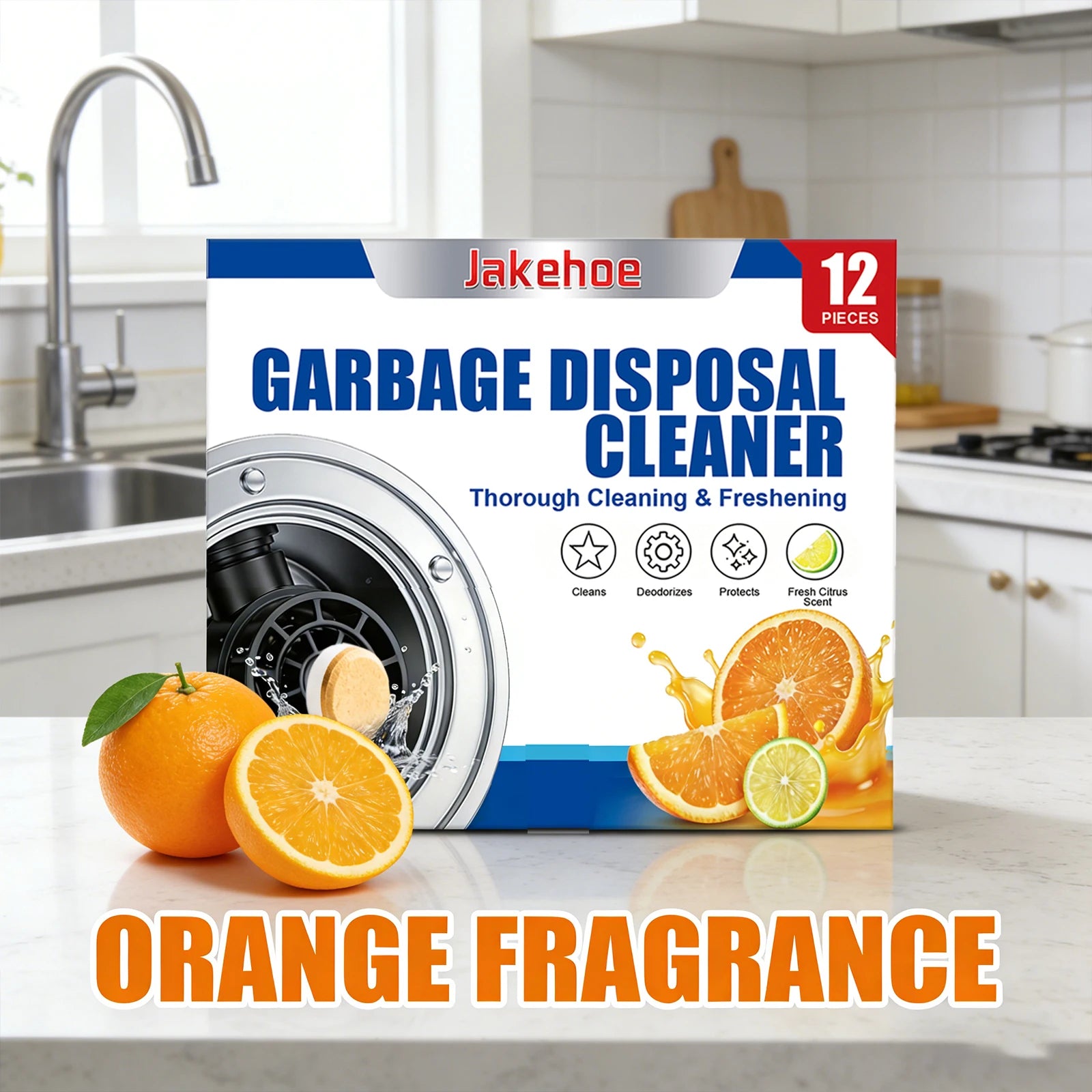 Garbage Disposal Cleaner Thorough Cleaning & Freshening Eliminate Odor Reduce Food Residue Protect Kitchen Deodorization Tablets Qme