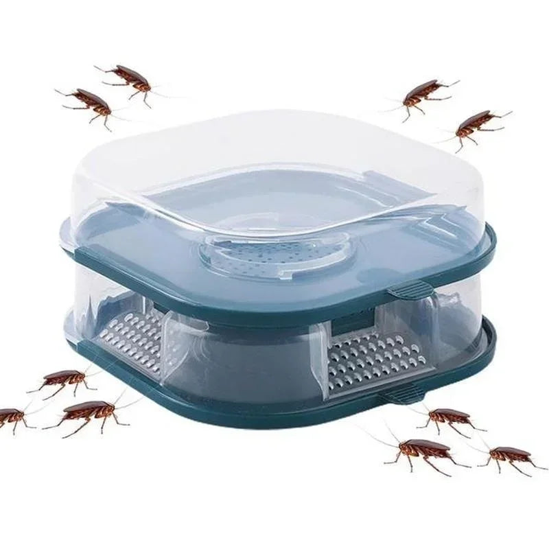 Convenience Household Cockroach Trap Box Reusable Insect Catcher Qme