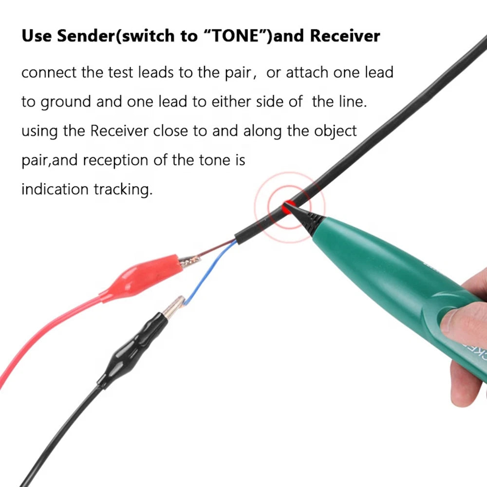 MS6812 Cable Tracker Tester Professional Line LAN Detector UTP STP Qme