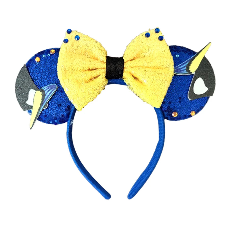 Newest Finding Nemo Inspired Mickey Ears Headband Party Cosplay Decoration Costume Party Gift For Girls/Adults Festival Headwear Qme Headband 3