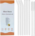 Reusable Clear Glass Straws Cleaning Brush Stanley Cup Replacement Qme Default Title