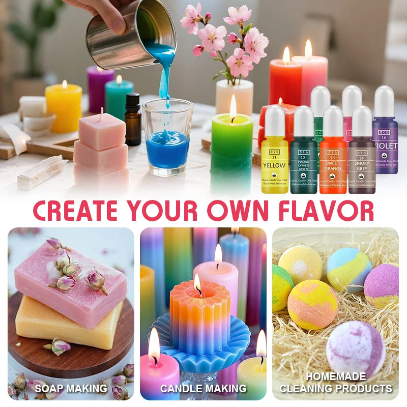 Concentrated Candle Essence Liquid Dye DIY Aromatherapy Incense Qme