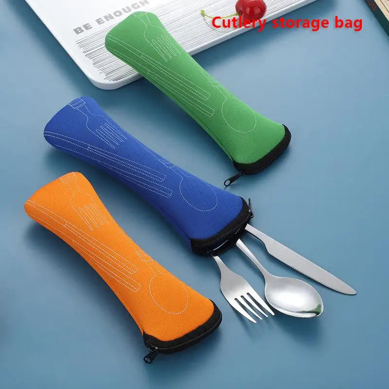 Outdoor Camping Kitchen Home Storage Bags Only Bag Tableware Portable Qme
