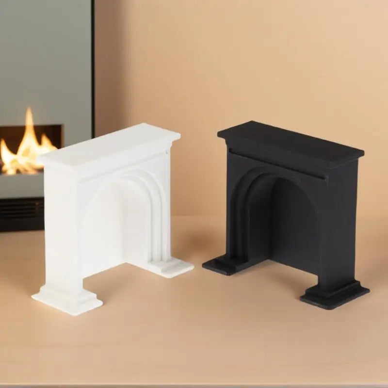 1 12 Children Pretend Play Toys Dollhouse Mini Fireplace Model Qme